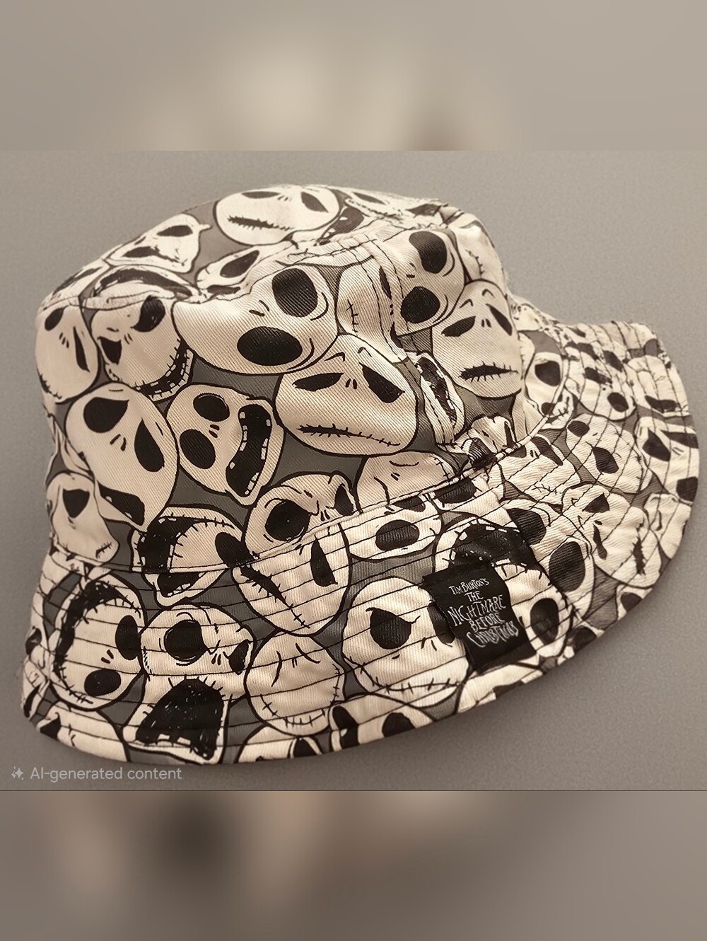 Disney Parks Nightmare Before Christmas Jack Skellington Bucket Hat Adult OS